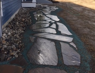 Walkway Installation at Home in Scarborough Maine